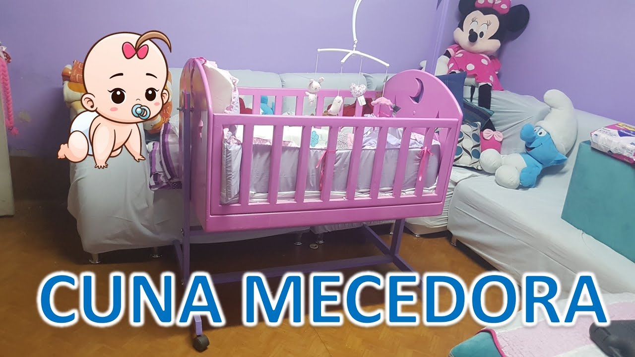 cuna mecedora para bebe home rocking chair - YouTube