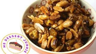 SPICY CHILLI AND BEER NUTS RECIPE - Snack Food  | MsDessertJunkie