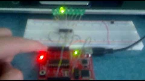 MSP430 LaunchPad SPI ile 74hc595