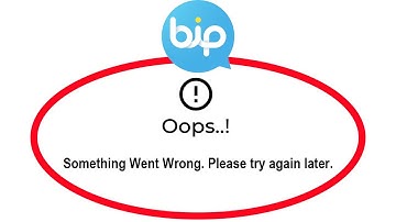 ✅How to Fix BiP Messenger App Oops something Went Wrong Error on Android ✅