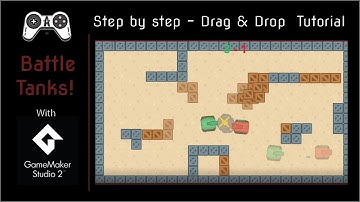 Game Maker Studio 2 Drag and Drop beginner Tutorial: Battle tanks!