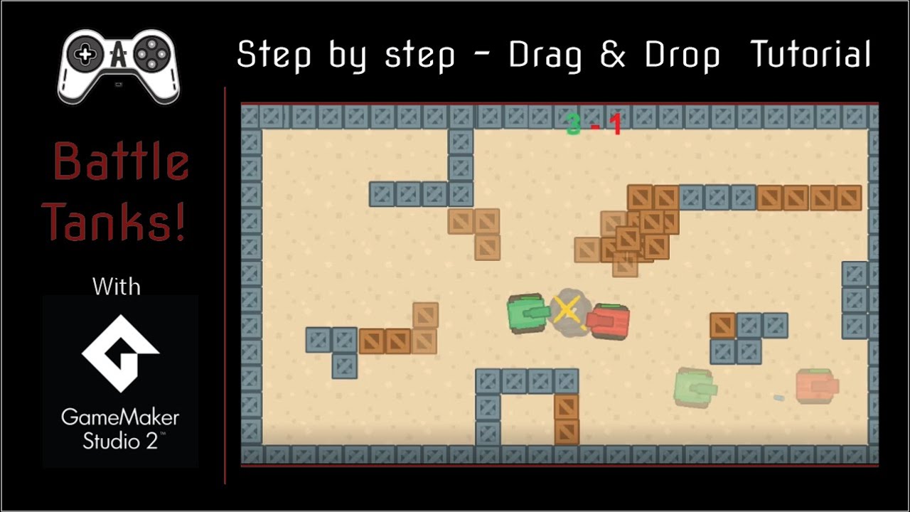 Game Maker Studio 2 Drag and Drop beginner Tutorial: Battle tanks! - YouTube