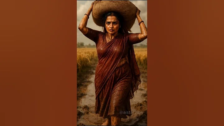 Mother India Look🙂 Bollywood Actresses Ki Zabardast Kheton Mein Mehnat #shorts