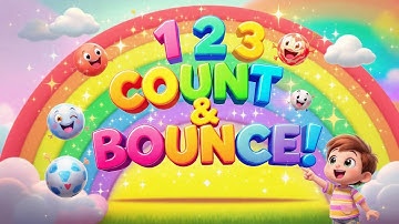 Count And Bounce Kids Song | Nursery Rhyme | Kidsy Bitsy