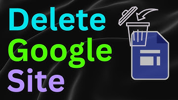 How to Remove an Unwanted Google Site Website  Delete Unwanted Google Site
