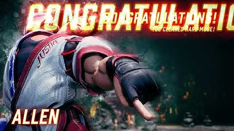 Fighting EX Layer PC - Allen, Arcade Mode (Hard Difficulty)