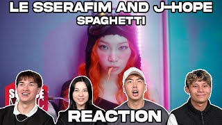 LE SSERAFIM (르세라핌) 'SPAGHETTI (feat. j-hope of BTS)' REACTION!