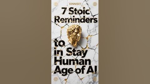 7 Stoic Reminders to Stay Human in the Age of AI ⏳⚡🎯#Stoicism#AI#Humanity#TechAndPhilosophy