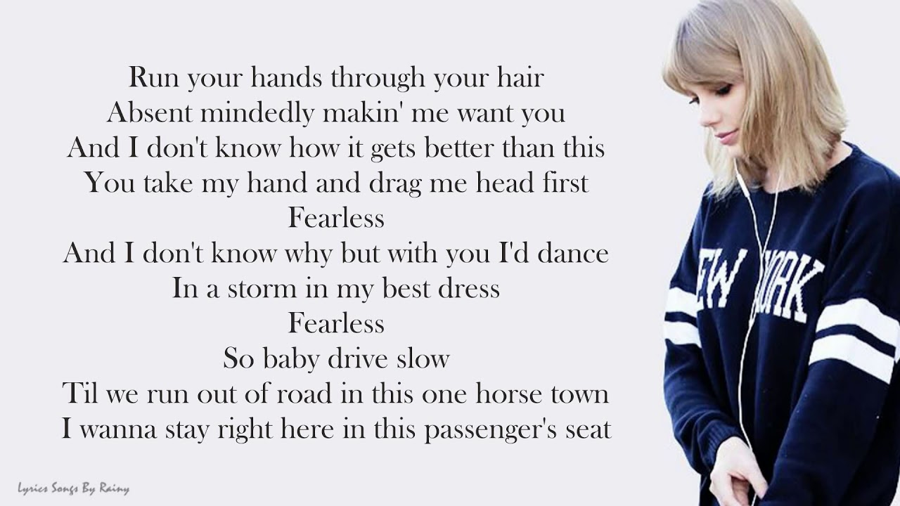 Taylor Swift Fearless Lyrics Songs YouTube