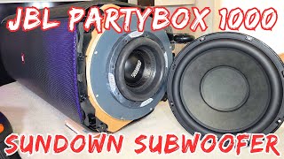 Test JBL Partybox 1000 with Sundown 1200Watts Subwoofer at Full Volume