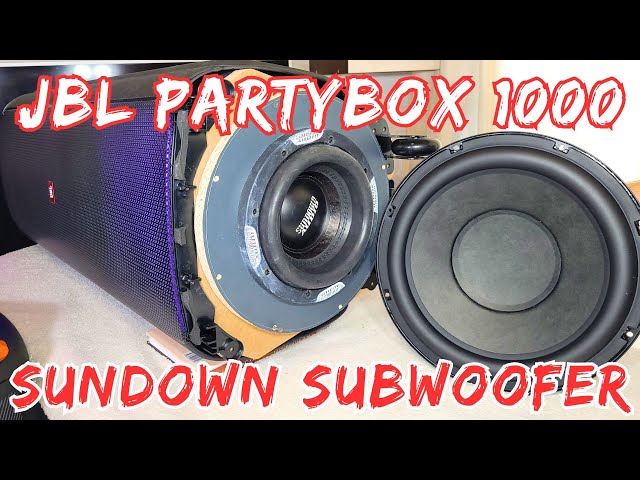 JBL PARTYBOX 1000 SUBWOOFER DISASSEMBLY 🔊😱 