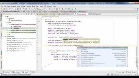 RecyclerView Custom Adapter Example