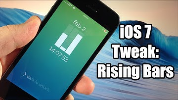 iOS 7 Jailbreak Tweak - iOS7 Rising Bars Cydget - FREE