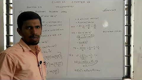 Class 11 maths | chapter: 3 | Trigonometry | Exercise: 3.4 |Q.no:7