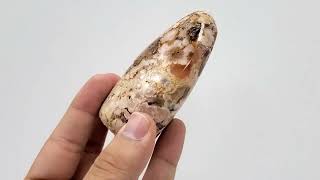 Natural Self Standing Flower Agate Freeform Rock 8 Oz