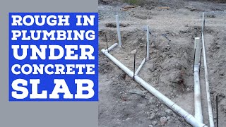 Rough In Plumbing Before Concrete Slab Pole Barn House Ep 4 Youtube