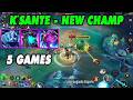Wild Rift K'sante Tốc chiến | Broken New Champions - Best Build Runes | 5 Games Guide Subtitles