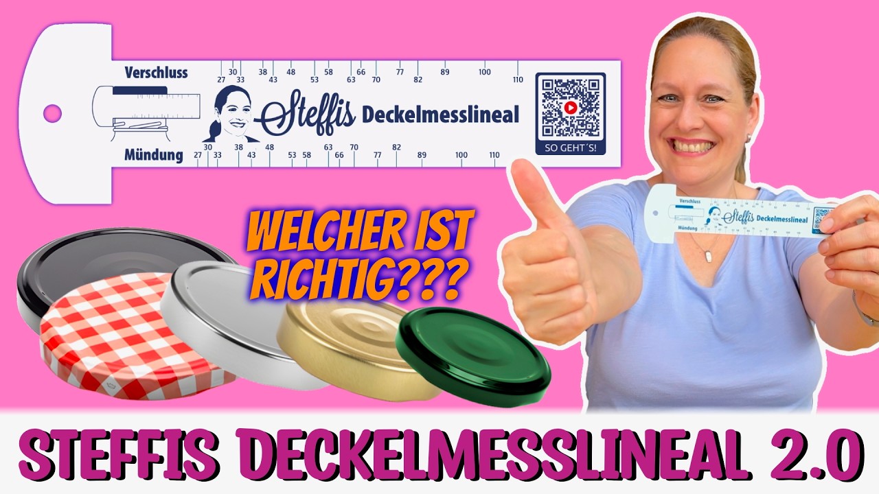 Nie mehr falsche Deckel! Das neue Deckelmesslineal! 👍
