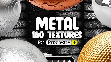 Metal Texture Brushes for Procreate 🔥