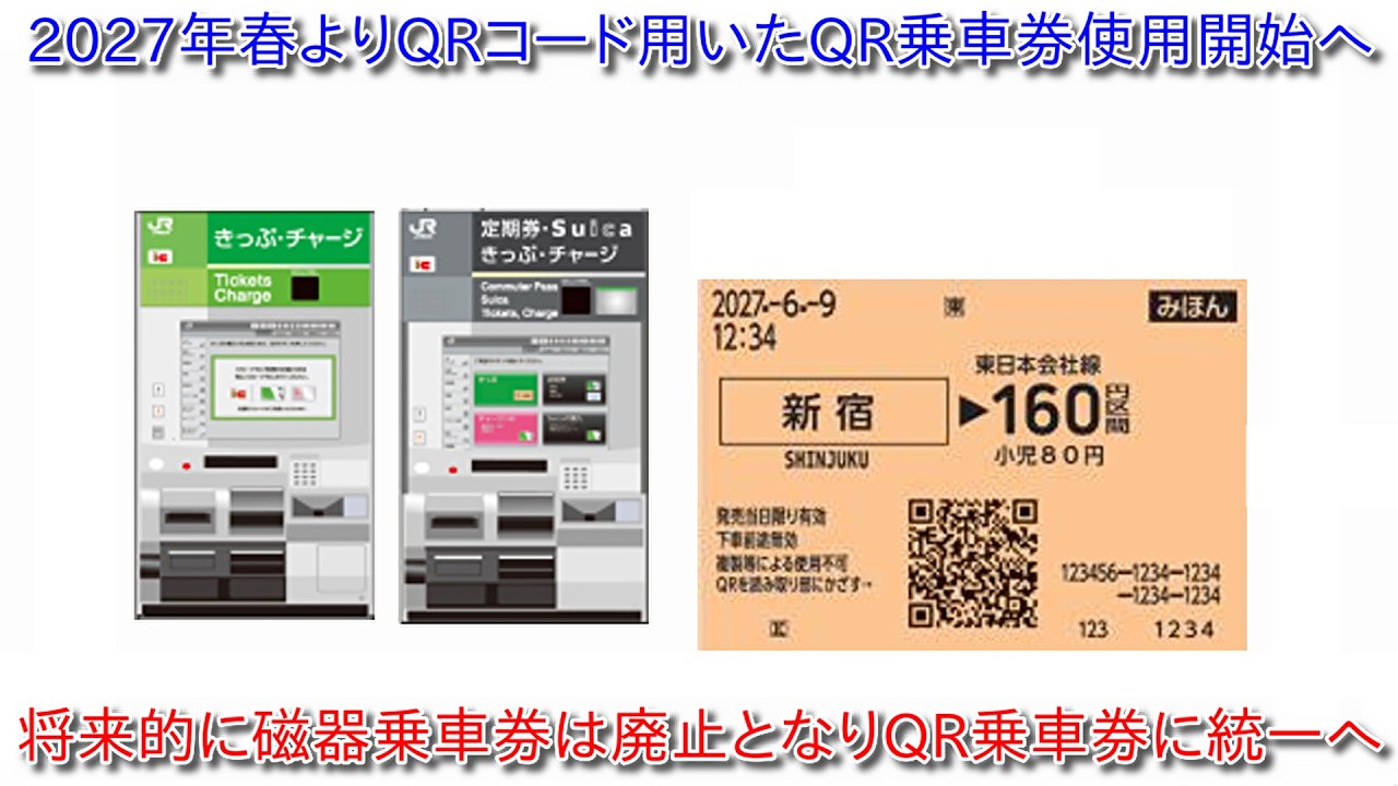 JR East to transition to QR code short-distance tickets from