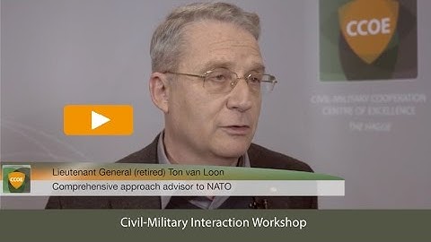 CCOE Civil Military Interaction Workshop 23 25 November 2015