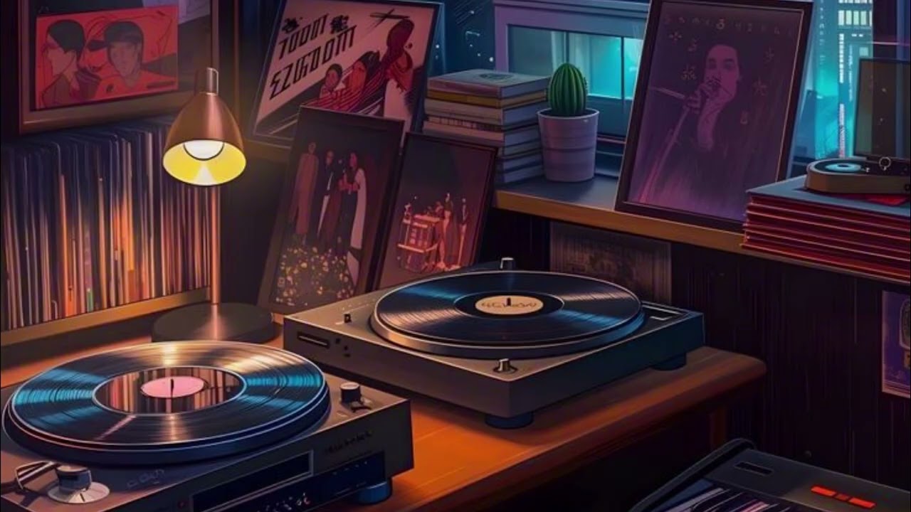 Late Night Vinyl Lo Fi 🎶 A quiet room made for music lovers