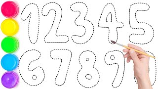 🎨🔢 Draw and Color Numbers 1️⃣2️⃣3️⃣4️⃣5️⃣6️⃣7️⃣8️⃣9️⃣🔟 | Easy for Kids | KS ART