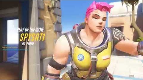 Overwatch - Zarya Play of the Game (POTG) in Illios - Particle Cannon & Gravitron Surge