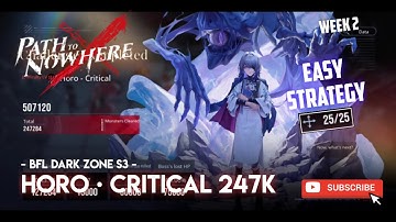 Dark Zone Battle Frontline S3 Horo Critical Easy Strategy Path To Nowhere (week 2)