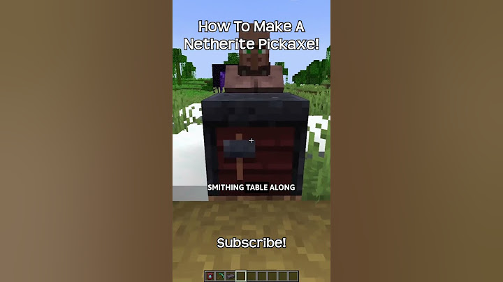How To Craft A Netherite Pickaxe In Minecraft!