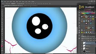 تصميم على برنامج االفوتوشوب لوحة العين Eyes panel design in Photoshop.