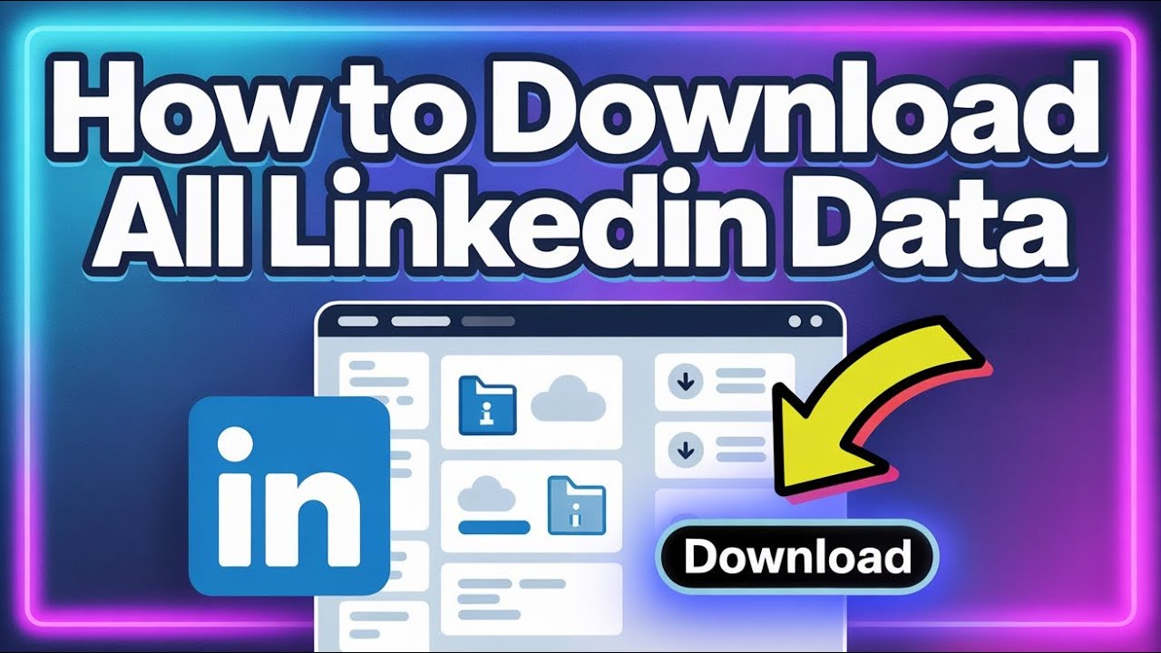 How To Download All LinkedIn Data | How To Export LinkedIn Data (Step ...