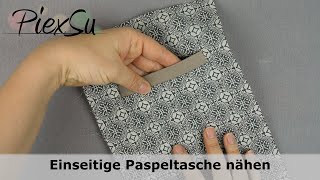 Nähanleitung Einseitige Paspeltasche Nähen Piexsu