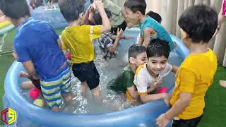 Pool Party | The Sparkles Play School | Fun Day | Splash Pool | Faridabad | Preschool | Summer fun