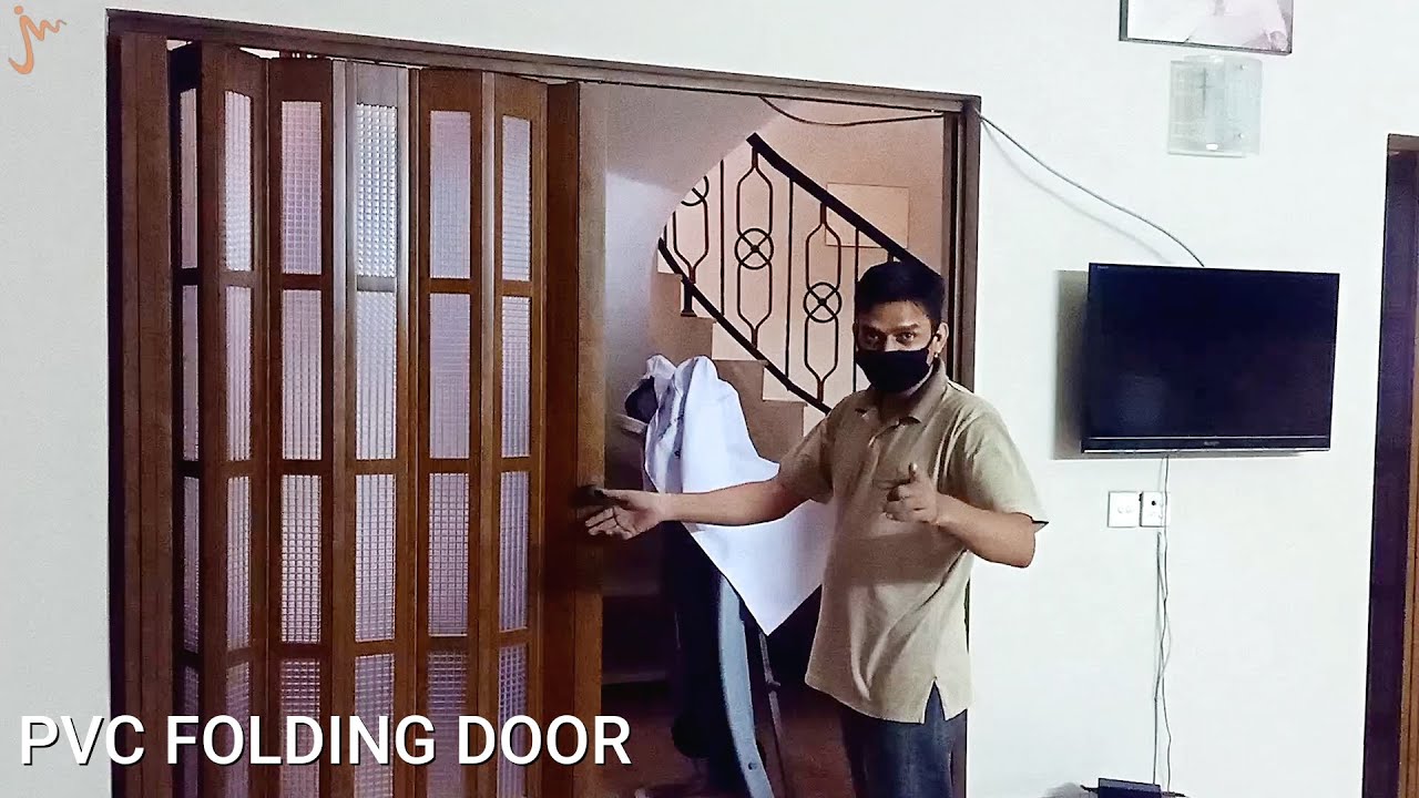 PVC Folding Door for Partitioning ( PVC Material in Wooden Textured