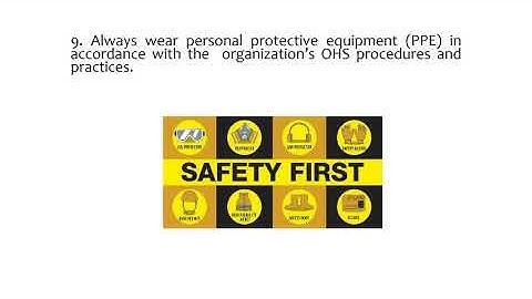 Occupational Health & Safety Procedures (OHS)| Computer Systems Servicing NCII