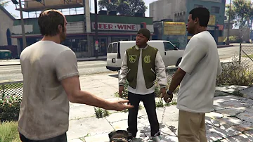 GTA V Conversations - Franklin, Trevor and Lamar Escapes The Ballas(Story Mission)