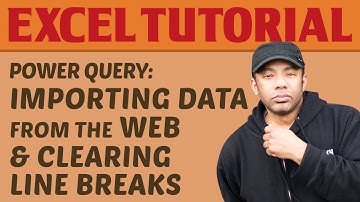 Excel Power Query: Import Data from Web Page and Clear Line-Breaks