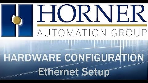 HARDWARE CONFIGURATION Ethernet Setup