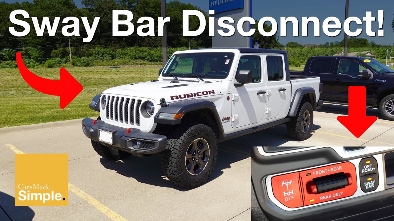 How To: Use Jeep Front Sway Bar Disconnect | Jeep Wrangler/Gladiator -  YouTube