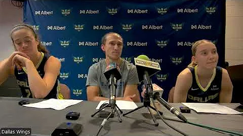 Maddy Siegrist, Chris Koclanes, Paige Bueckers: Dallas Wings postgame (CT Sun)