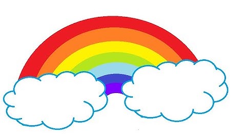 How to draw rainbow in ms paint/ms paint drawing/how to draw in ms paint@littlestarkidchannel