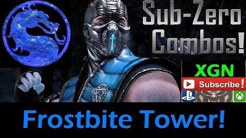Mortal Kombat X Frostbite Tower, Sub-Zero combos!