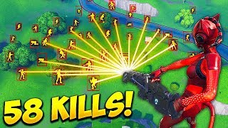 *HACKER* GETS 58 KILLS SOLO! - Fortnite Funny Fails and WTF Moments! #447