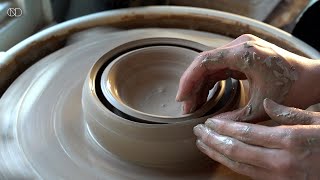 물레로 도자기 튜브 그릇 만들기 : Making a ceramic bowl on the wheel [ONDO STUDIO]