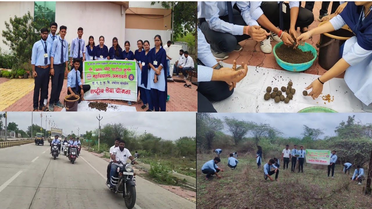 NSS activity seedball preparation ,P.R.POTE PATIL COLLEGE OF ...
