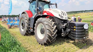 Steyr 6300, John Deere  8345 R tractor sound, land cultivation demo 2021 8k (7680x4320)