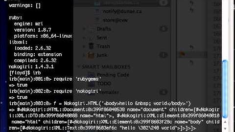 Nokogiri and entities, Ruby 1.8.7+Linux