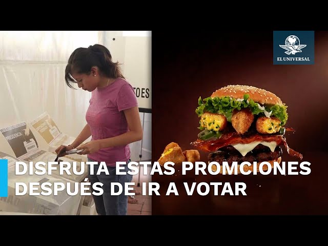 Recibe comida gratis por votar este 2 de junio en estos establecimientos class=