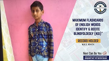 MAXIMUM FLASHCARDS OF ENGLISH WORDS IDENTIFY & RECITE  BLINDFOLDEDLY KID